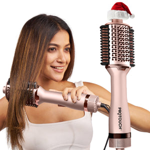 Protouch Born To Shine 2‑in‑1 Styling Blow Brush – Drying, Straightening & Styling Tool for Smooth, Shiny Hair