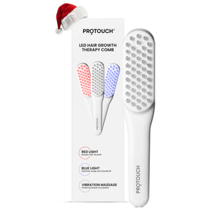 LED Hair Growth Therapy Comb | Vibrating Scalp Massage Comb with LED lights