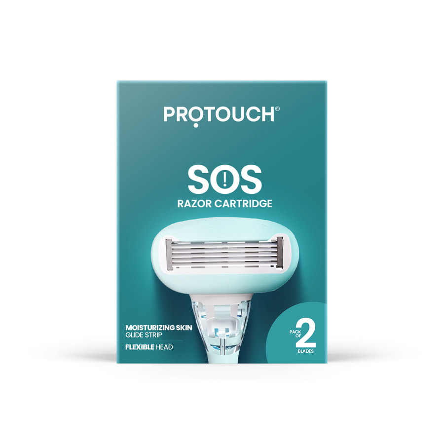 SOS Razor Cartridge | Painless & One Stroke Hair Removal Razor | 5-Blade Technology