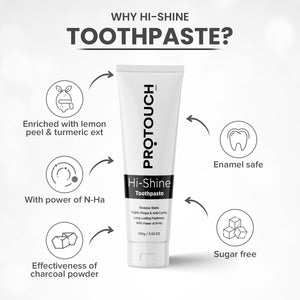 Brushing Duo - Ultrasonic Gum Massager + Hi-Shine Toothpaste