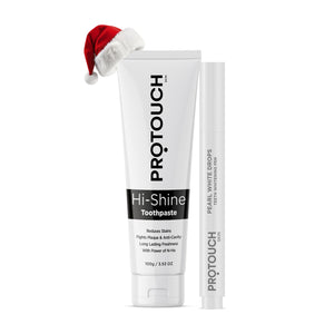 Teeth Whitening Duo | Hi-shine Toothpaste & Pearl White Drops