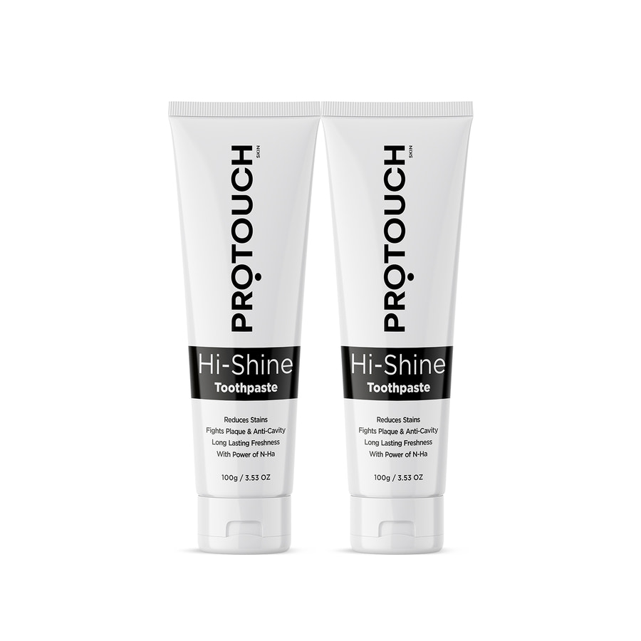 Hi-Shine Toothpaste (Pack of 2) | Whiter Teeth & Cavity Prevention with Deep Clean Charcoal