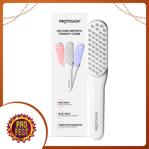 LED Hair Growth Therapy Comb | Vibrating Scalp Massage Comb with LED lights