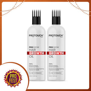 Pro-Grow Hair Growth Oil (Pack Of 2) | Goodness of 21 Cold-pressed Herbal Oils in one