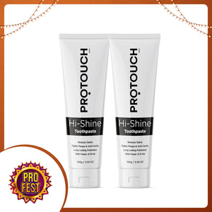 Hi-Shine Toothpaste (Pack of 2) | Whiter Teeth & Cavity Prevention with Deep Clean Charcoal