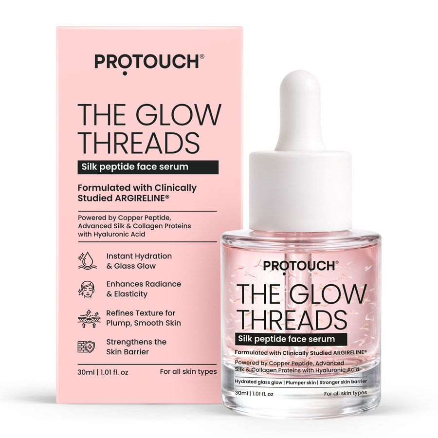 The Glow Threads: Silk Peptide Face Serum (30ml)